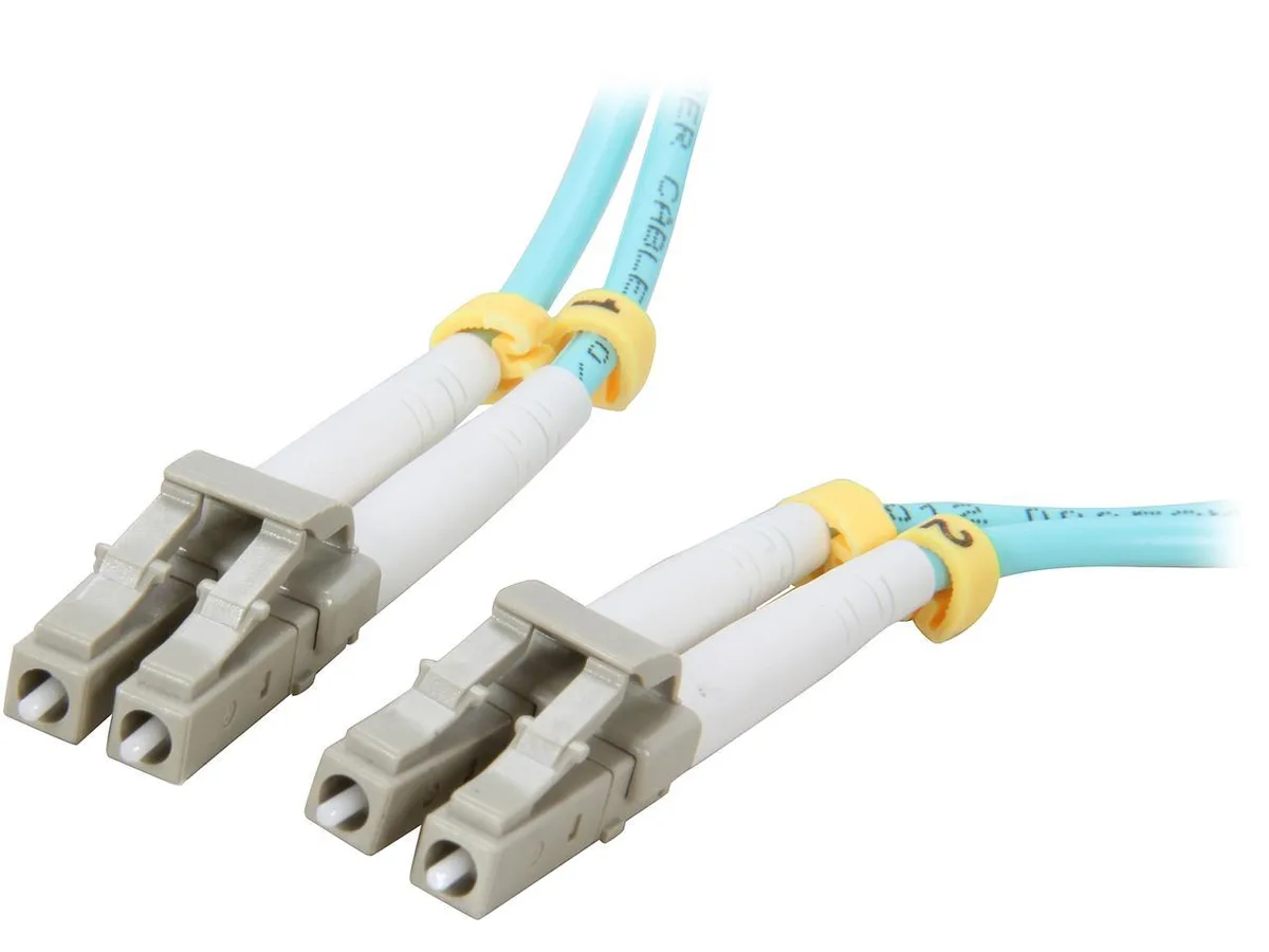 sakose sakose AQ-LL15 49.21 ft. Aqua OM3 LC/LC MultiMode 50/125 fibre optic cable — product photo