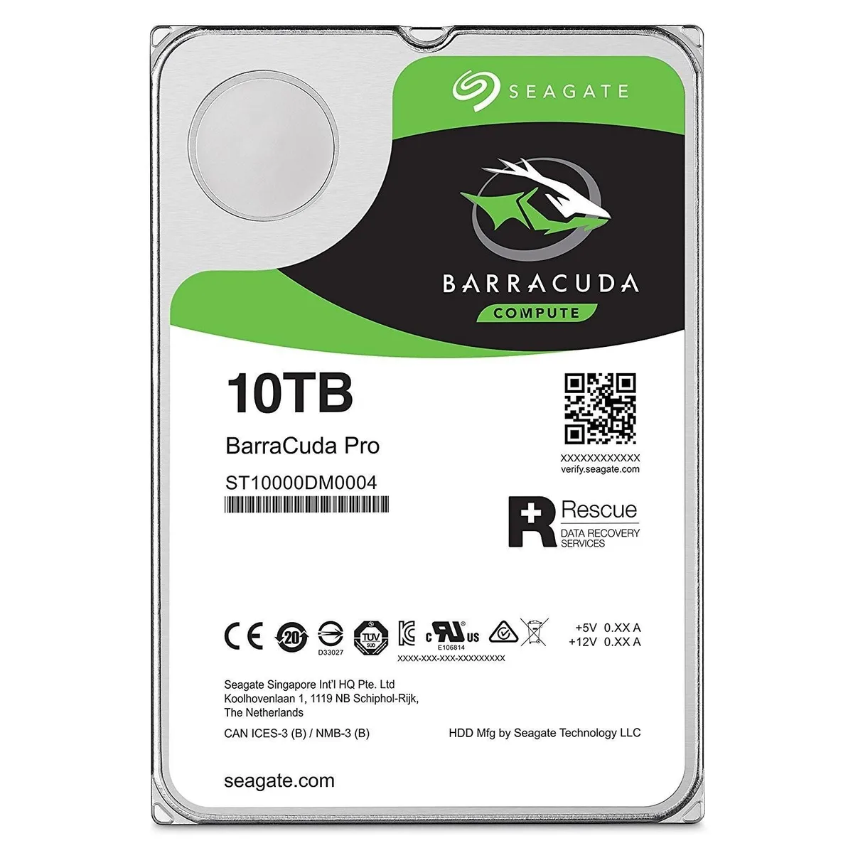 Seagate Seagate BarraCuda Pro 10TB 3.5" SATA 7200 RPM 256MB 2 in 1 accessory — product photo