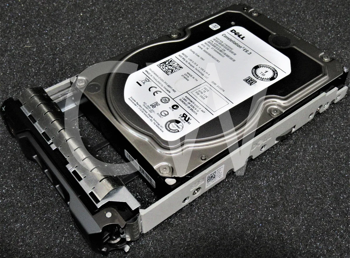 DELL DELL ST1000NM0033 1TB 7200RPM SATA 3.5in internal hard drive with caddy — product photo