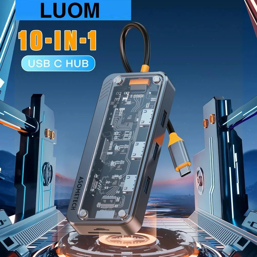 LUOM LUOM SW10V-Pro 10-in-1 Docking Station Gray — product photo