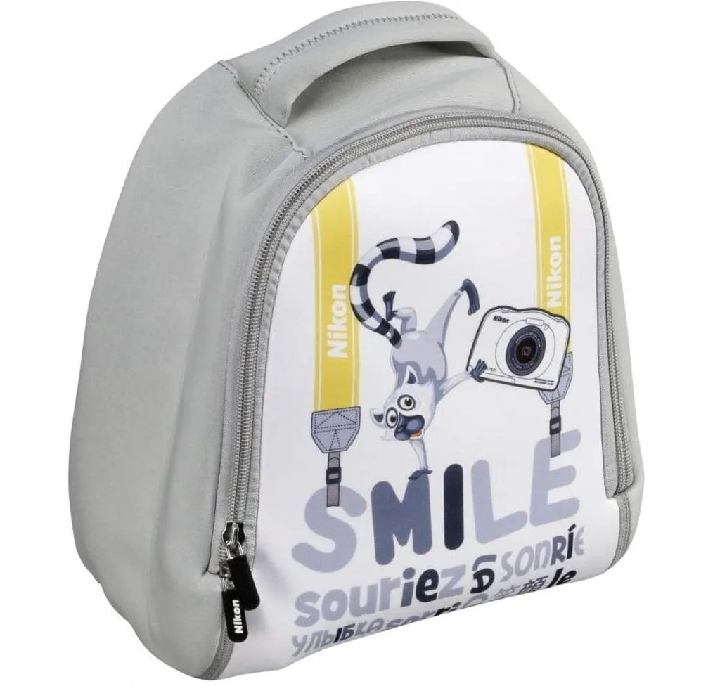 Nikon Inc Nikon VAECSS63 Kinder Smile Camera Backpack, White — product photo