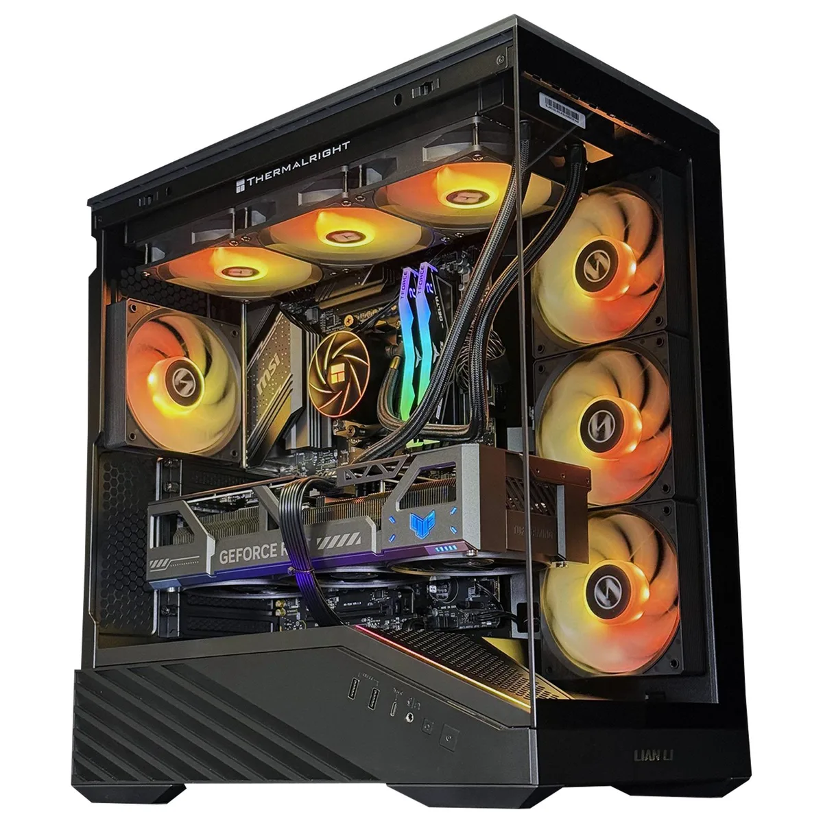 Andromeda Insights Andromeda Insights Quasar 50 Vector gaming PC RTX 5090 Ryzen 7 9800X3D 32GB DDR5 2TB NVMe 1200W — product photo