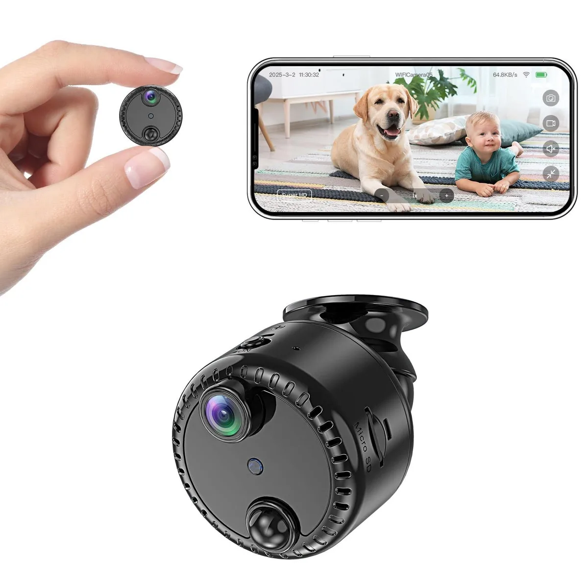 ALSEYE ALSEYE 4K Mini Wireless Surveillance 150° 1500mAh 312d — product photo