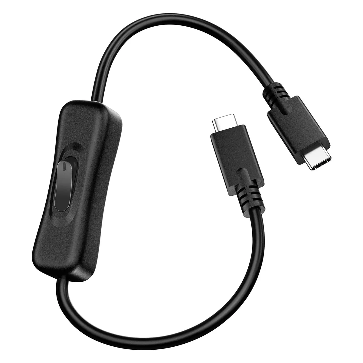  RIITOP USB C to C On/Off Switch Cable 10Gbps 1ft — product photo