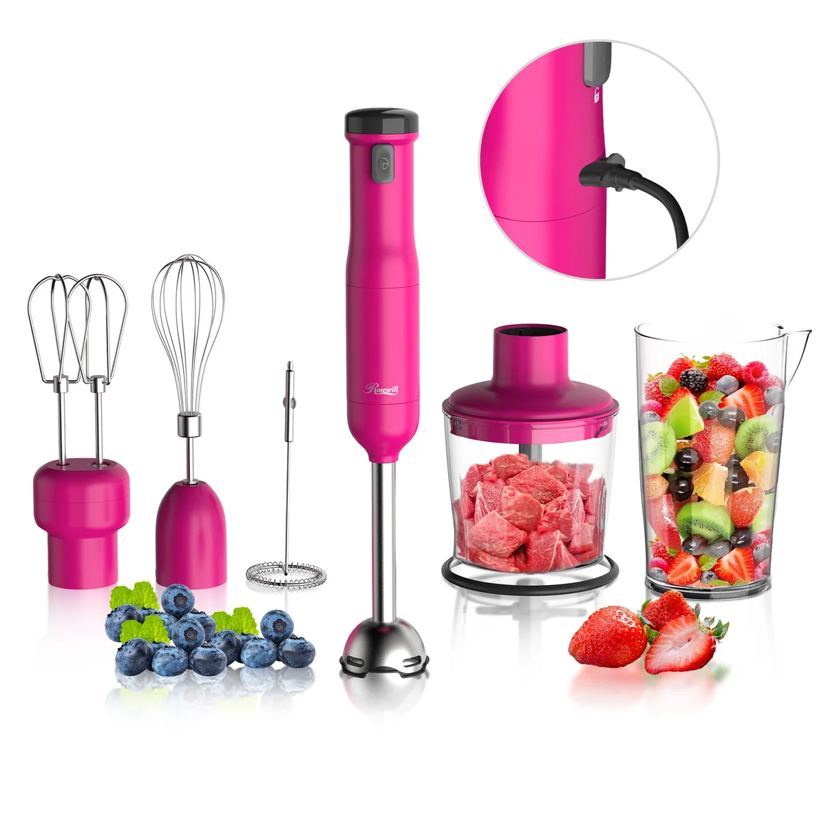 Rosewill Rosewill RHHB-25001RU Cordless Hand Blender 200W Russet-red — product photo