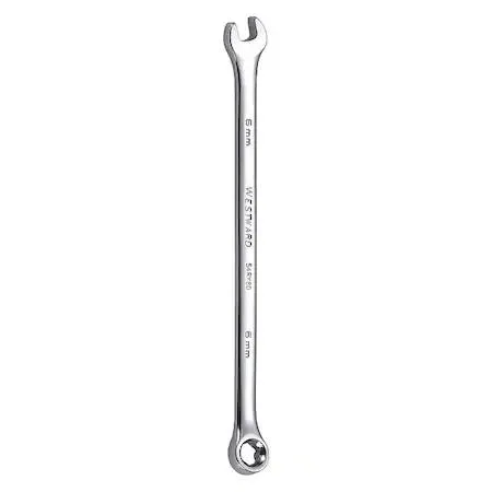 Westward 54RY80 6mm combination wrench chrome finish