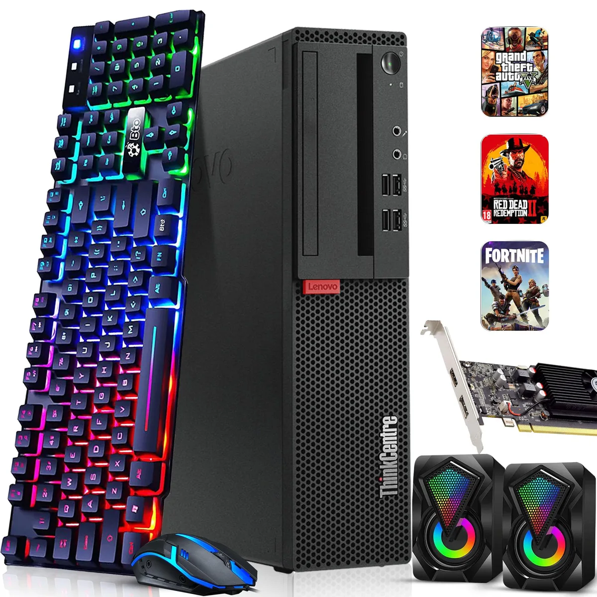 Lenovo Lenovo ThinkCentre M800/M900 desktop PC i5-6500 16GB DDR4 1TB HDD GTX 1050 Ti 4GB GDDR5 Windows 11 Pro — product photo