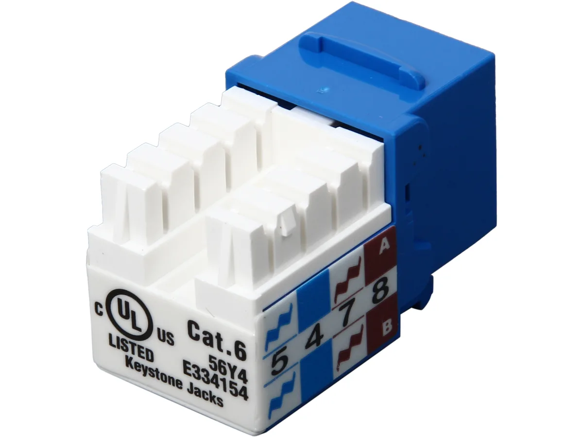 Tripp Lite Tripp Lite N238-001-BL Cat6/Cat5e 110 Punch Down Keystone Jack Blue — product photo
