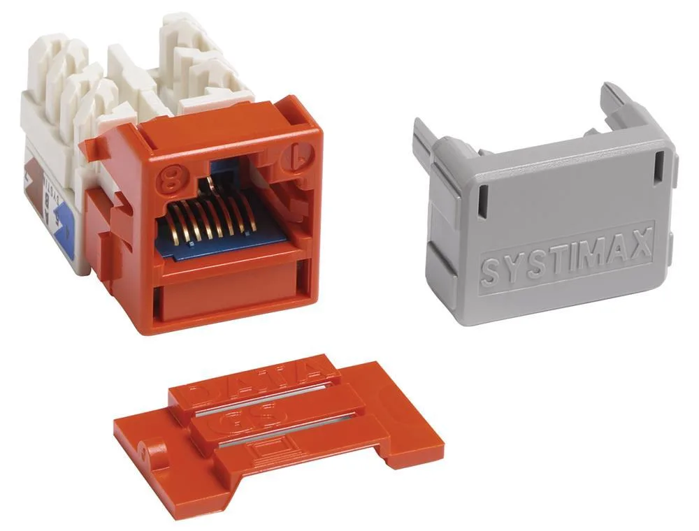 CommScope, Inc CommScope, Inc MGS600-112 GigaSpeed X10D Cat6a M-Series RJ45 Modular Jack Orange — product photo