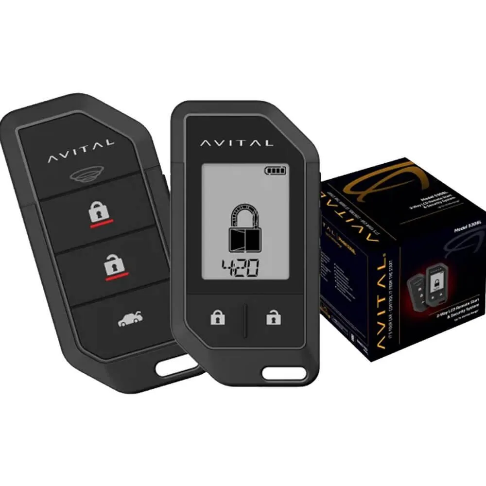 Avital Avital 5308 2-Way LCD Remote Start Security System car alarm — product photo