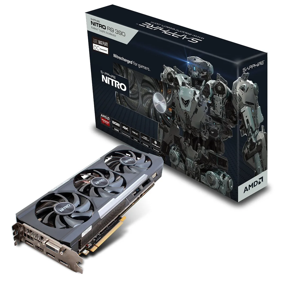 Sapphire Tech Sapphire Tech Radeon NITRO R9 390 8GB GDDR5 video card accessory — product photo