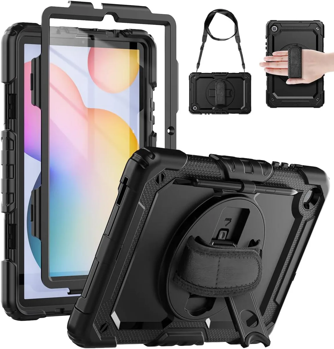 BONAEVER BONAEVER Case for Samsung Galaxy Tab S6 Lite 10.4 inch 2024/2022/2020 Black — product photo