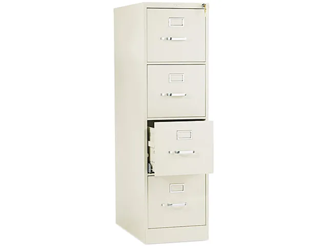 HON HON 514PL 510 Series Four-Drawer File Cabinet Letter 52h x25d Putty — product photo