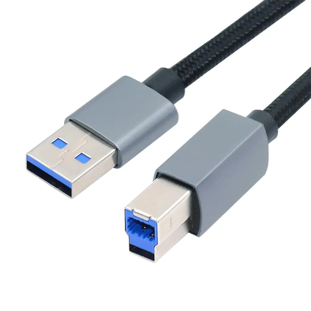 Fervit Fervit USB 3.0 Type-A to Standard B Cable Silver 30cm 5Gbps — product photo