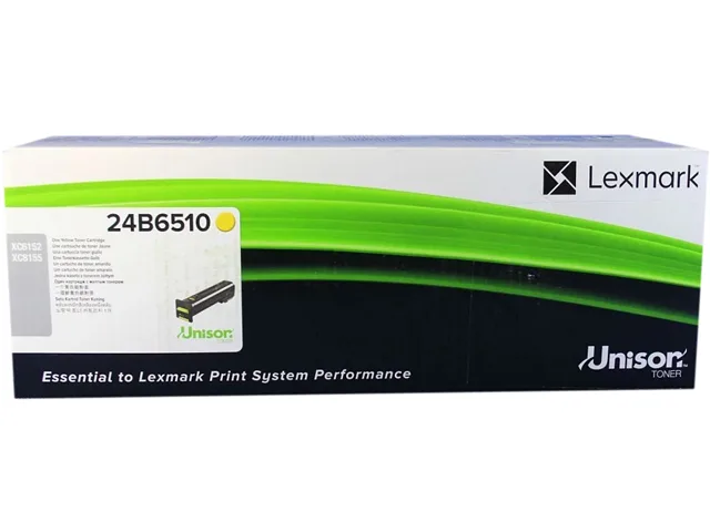 Lexmark Lexmark 24B6514 XC8160 Yellow Toner Cartridge — product photo