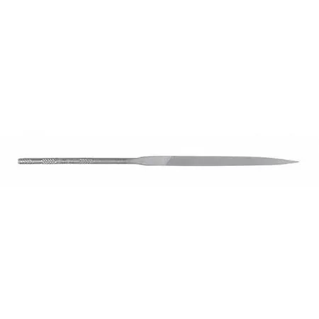 Simonds needle file in box, natural finish, rectangular profile, 5 1/2 inch length