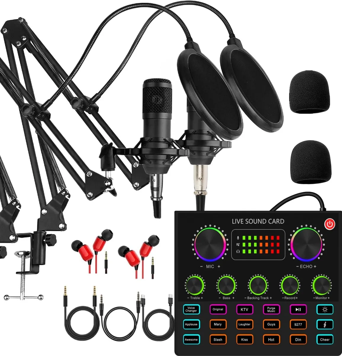 sktome V8max Podcast Kit for 2 Microphone — product photo