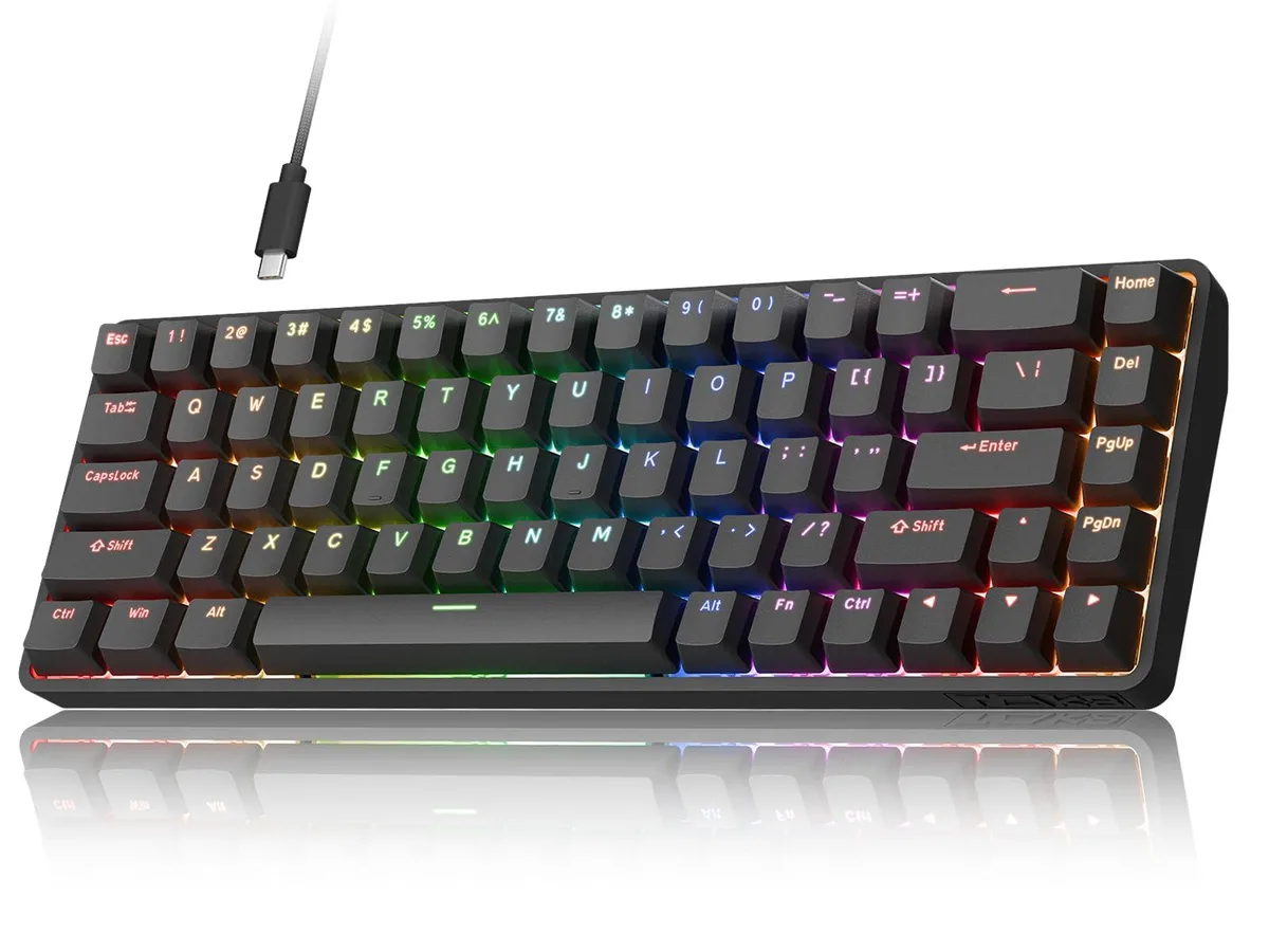  Redragon T68-C HE 68-Key Hall Effect Gaming Keyboard 8000Hz .02mm Rapid Trigger Black — product photo