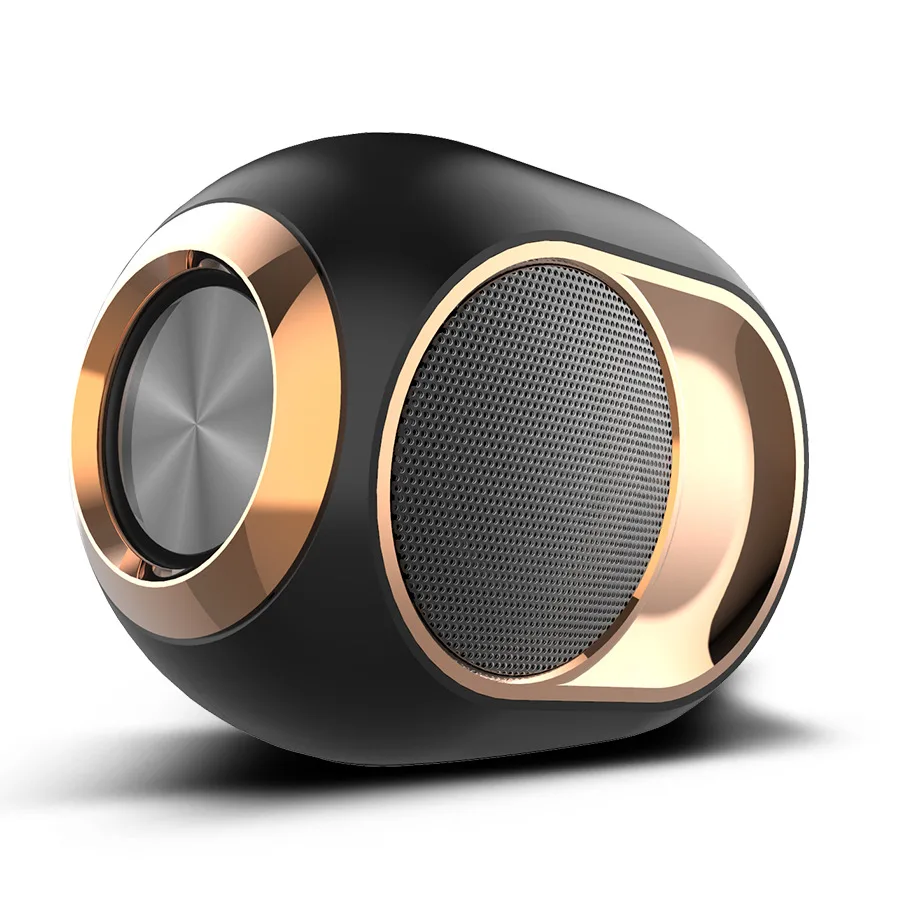 Corn Electronics Corn Electronics 108 DB Stereo Golden Egg Wireless Bluetooth Speaker 5.0 57mm 1200mAh 5W 8.5x14.8x10.5cm — product photo