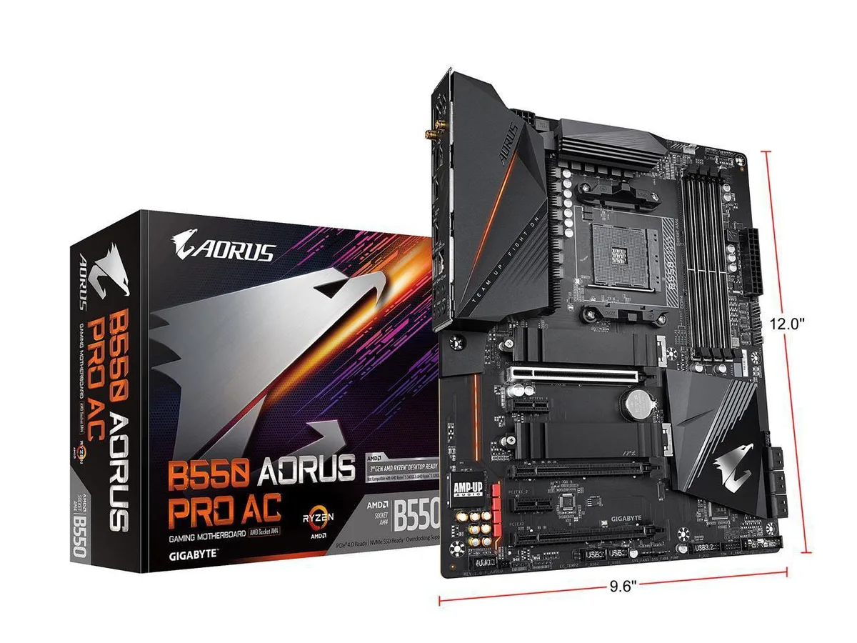 GIGABYTE GIGABYTE B550 AORUS PRO AC AM4 AMD motherboard — product photo