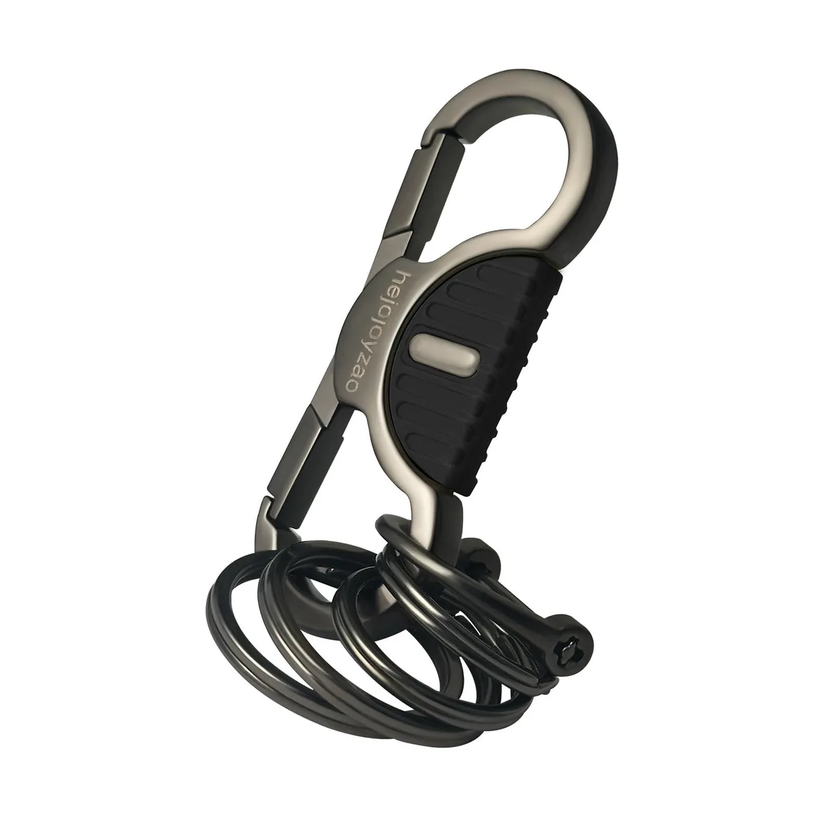  Viator Gear Detachable Keychain Black Nickel with Black 25 30 — product photo