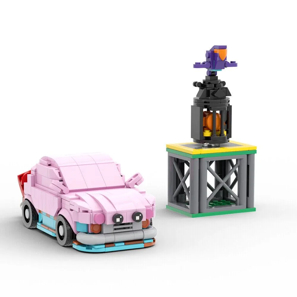 ZITIANYOUBUILD ZITIANYOUBUILD Pink Car Game Scene 420 Pieces Educational Building Set — product photo