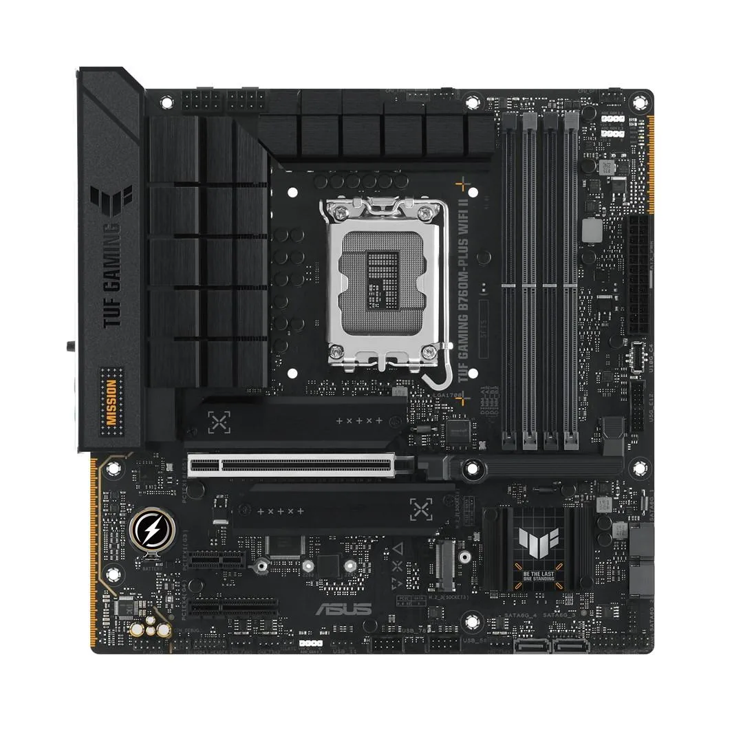 ASUS ASUS TUF GAMING B760M-PLUS WIFI II Intel B760 LGA 1700 micro ATX motherboard — product photo