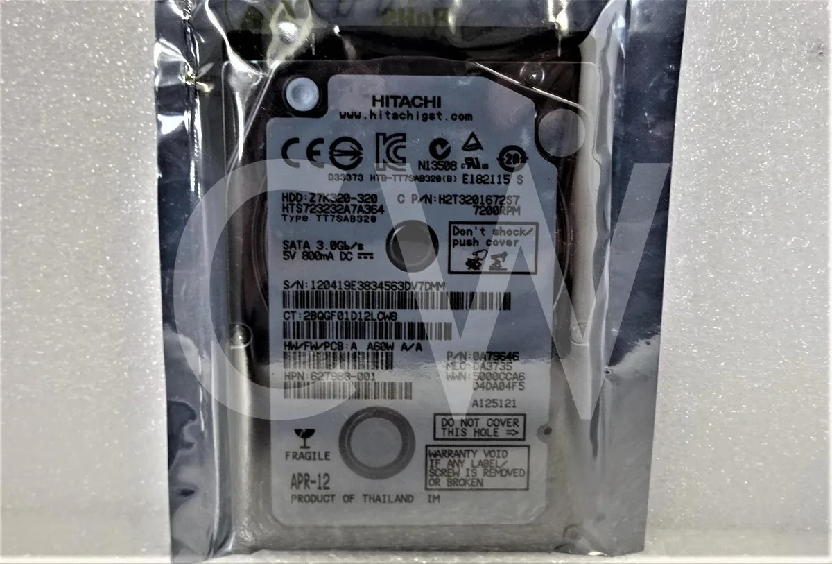 HP HP HTS723232A7A364 320GB 7200RPM SATA 2.5in internal hard drive — product photo