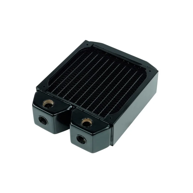 Alphacool Alphacool NexXxos UT60 Full Copper Radiator 120mm Single Fan Black 60mm G1/4 diy cooling — product photo