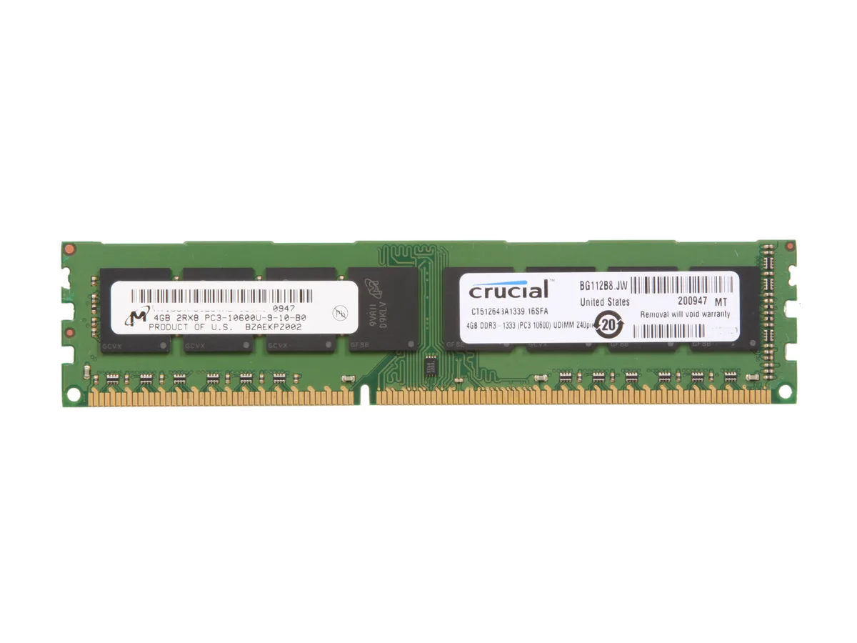 Crucial Crucial CT51264BA1339 4GB DDR3 1333 Desktop RAM — product photo