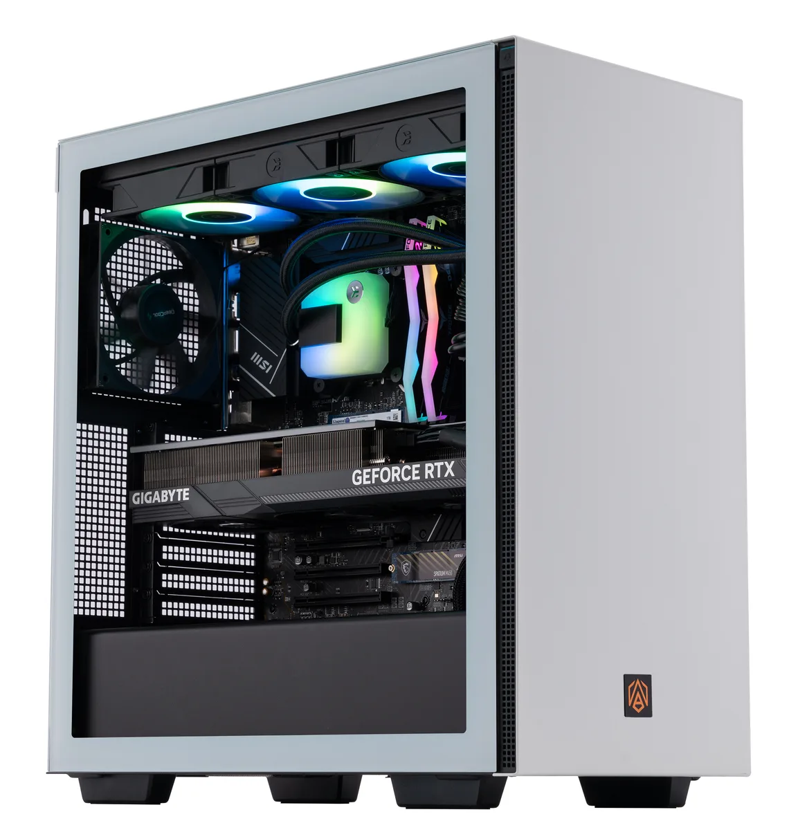ABS ABS ABSAI14700F4080S gaming PC i7-14700F RTX 4080 Super 64GB 1TB+2TB — product photo