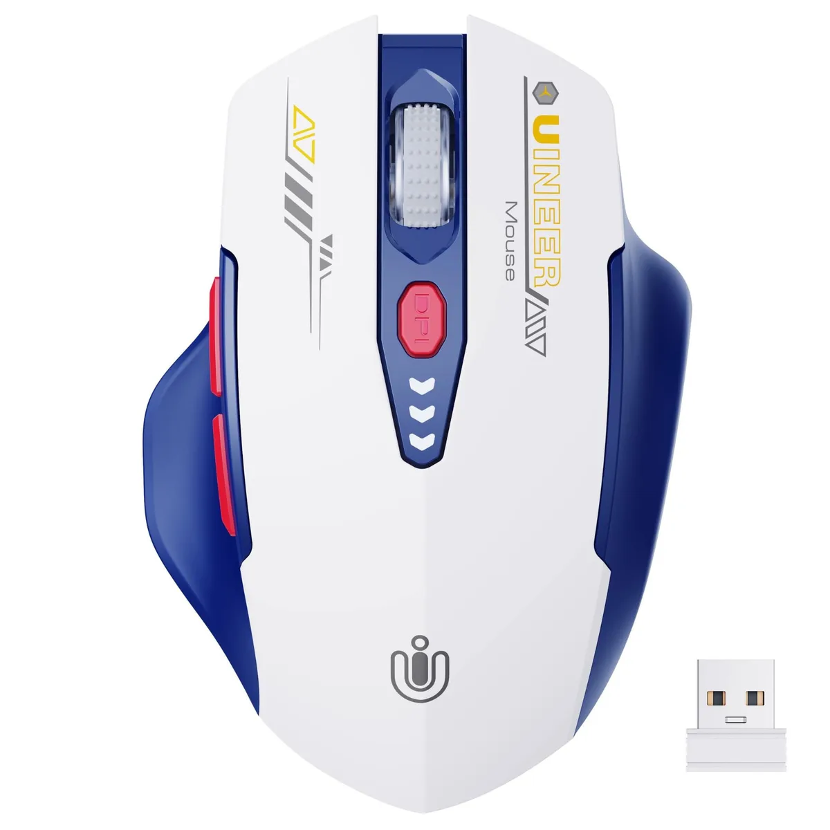  ASUS Uineer Gaming Mouse 16 Buttons 2.4GHz Bluetooth White Blue — product photo
