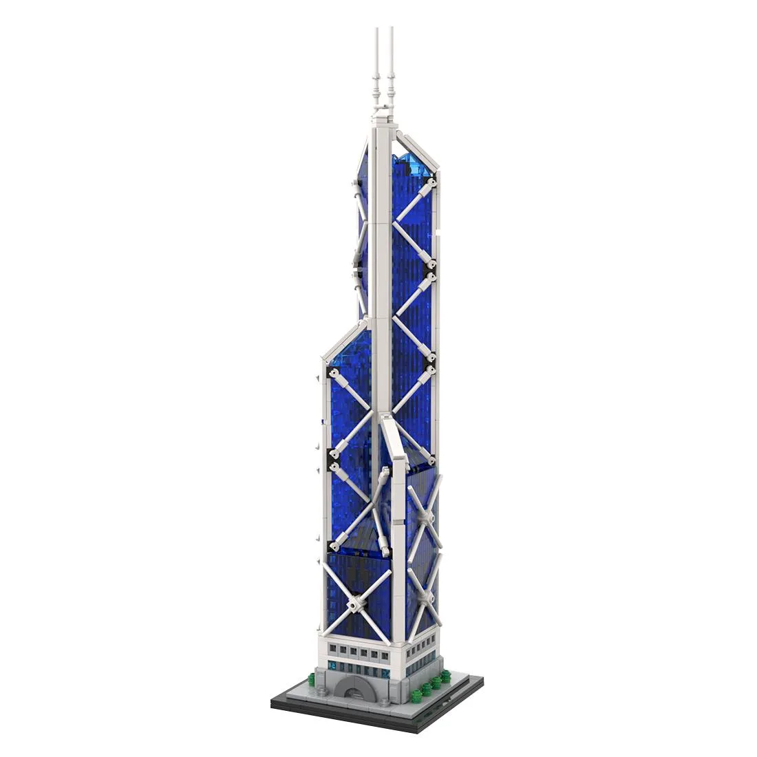 ZITIANYOUBUILD ZITIANYOUBUILD MOC-234438 1/800 Scale Bank of China Tower 1700PCS Educational Building Set — product photo