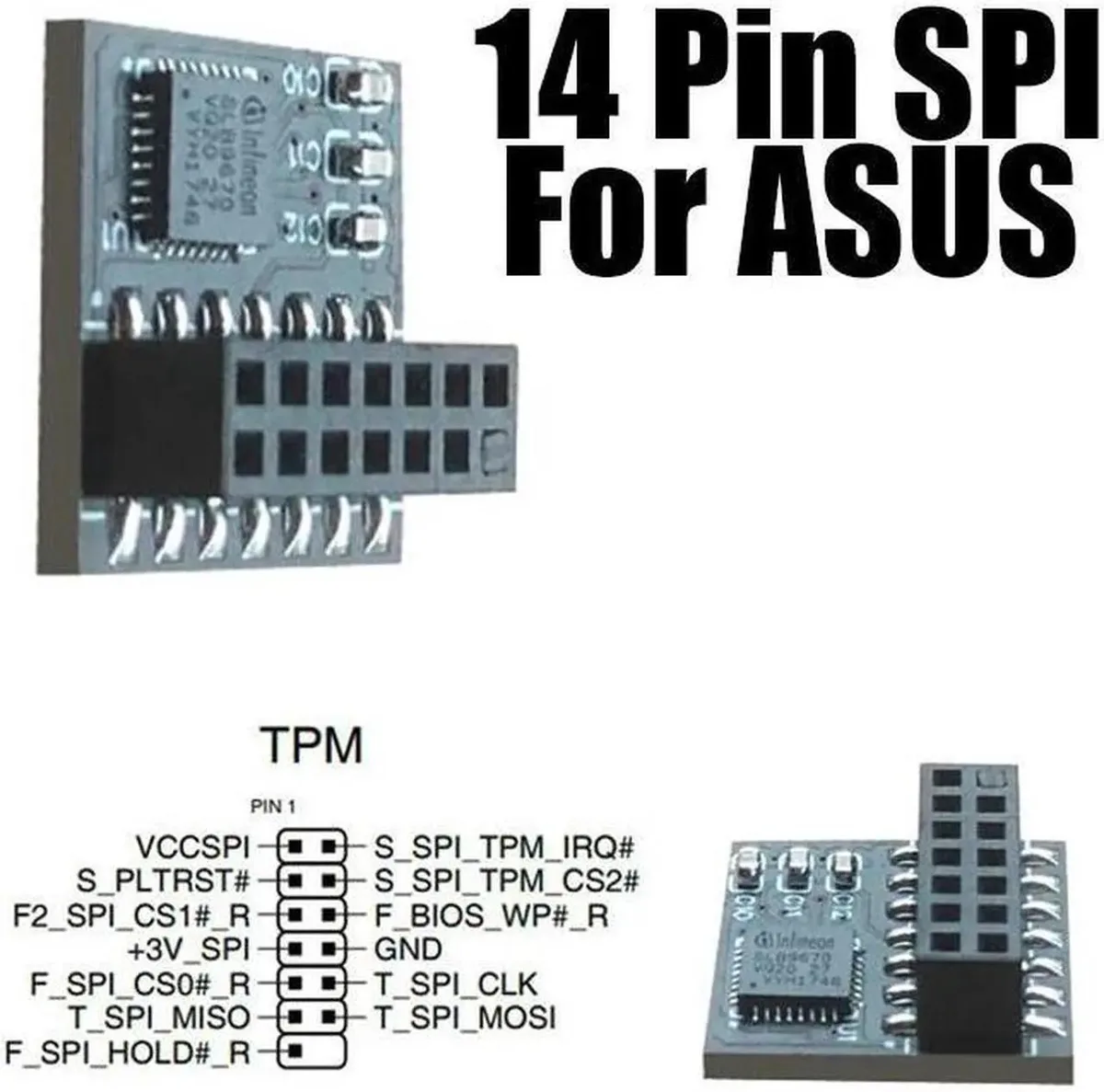 Vszerda Vszerda TPM 2.0 Module 14-1 Pin Safety Block — product photo