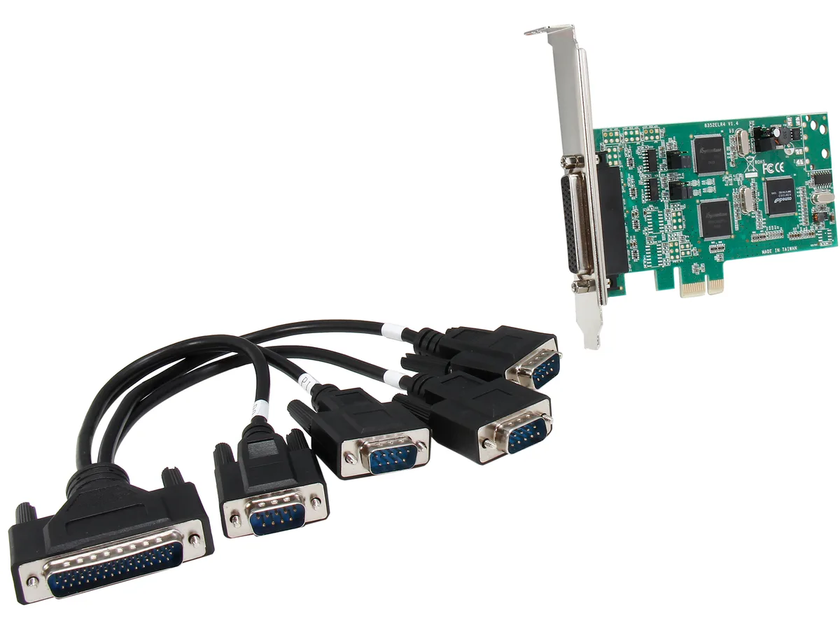 STARTECH STARTECH PEX4S232485 4-port PCIe serial expansion card — product photo