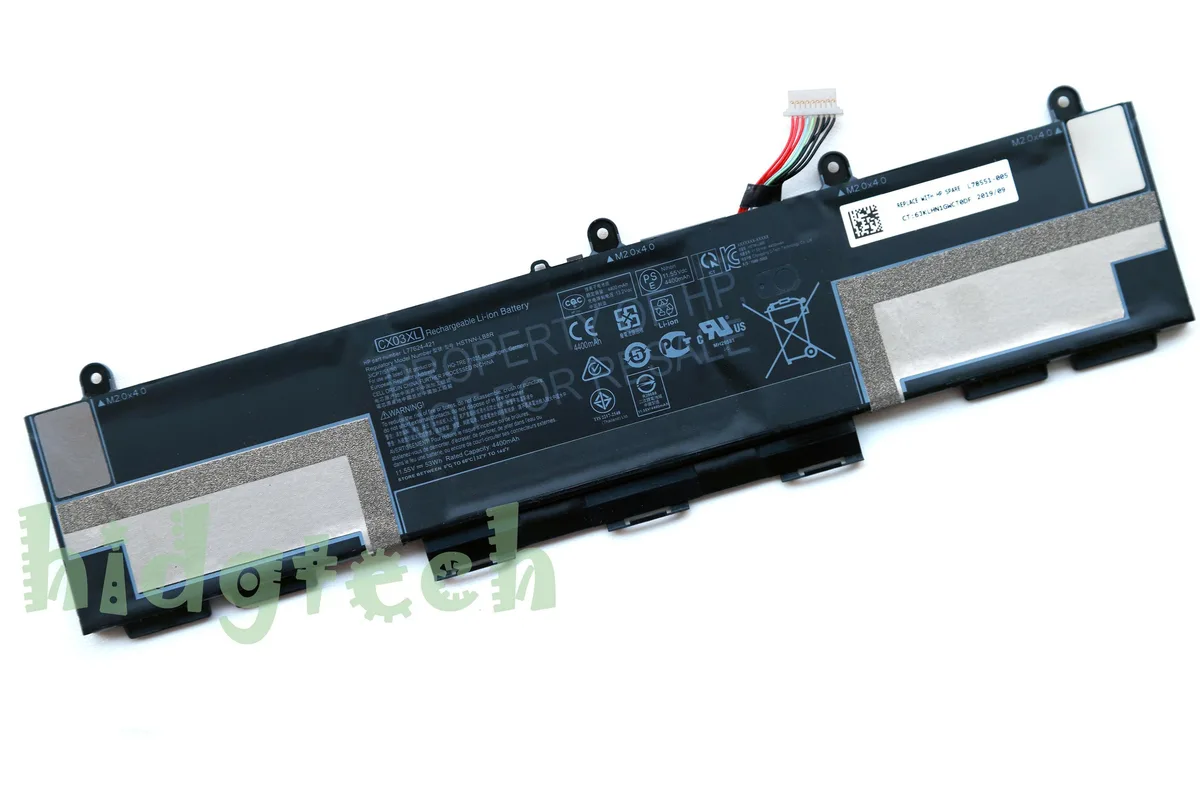 Beisite Beisite CX03XL laptop battery 53Wh 11.55V for EliteBook x360 830 G7 G8 — product photo