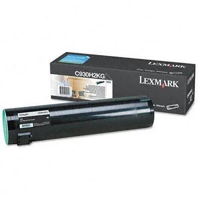 Lexmark C930 black toner cartridge in rectangular box