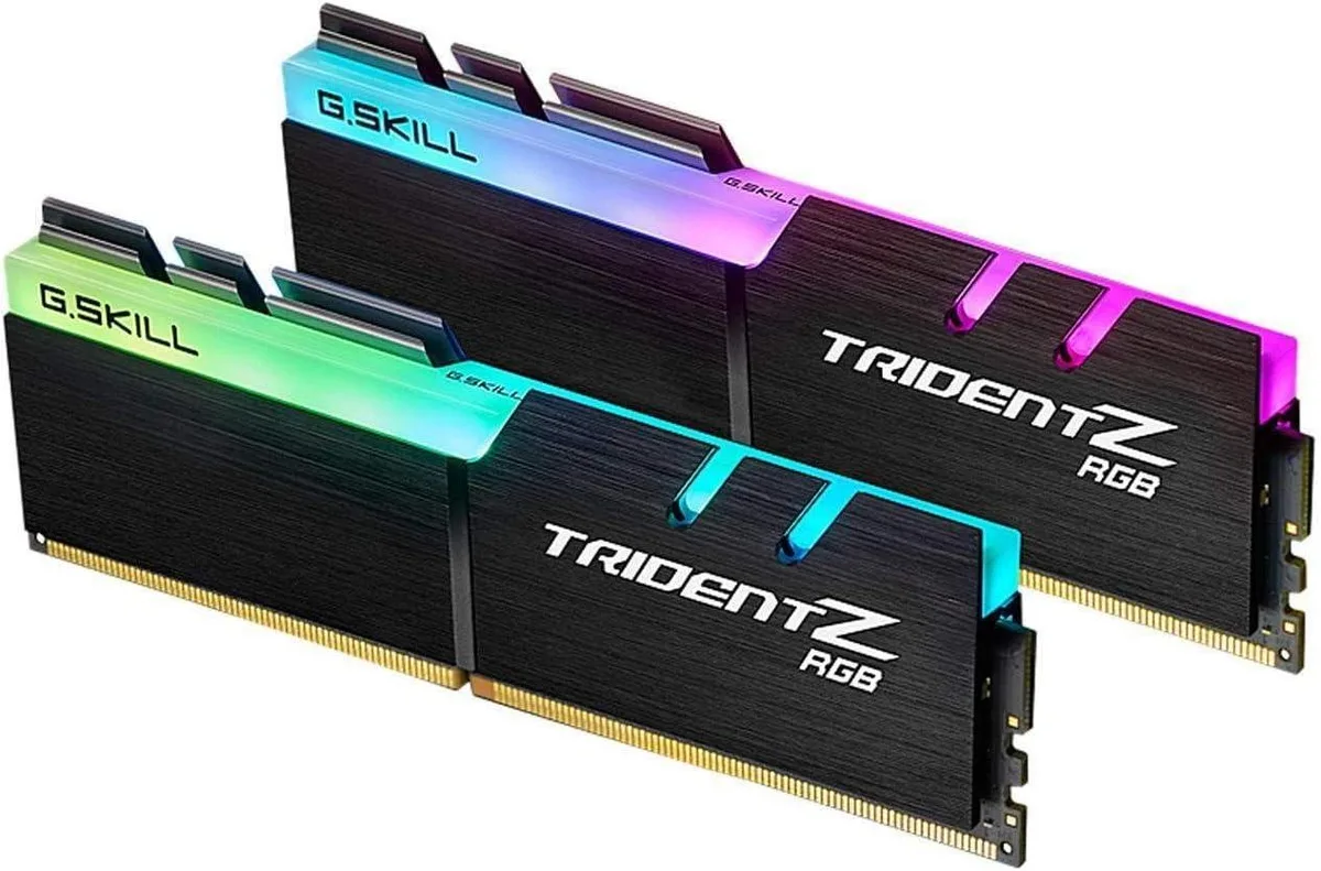 G.SKILL G.SKILL F4-3200C16D-32GTZR Trident Z RGB DDR4 32GB (2x16GB) 3200MT/s CL16 desktop RAM — product photo
