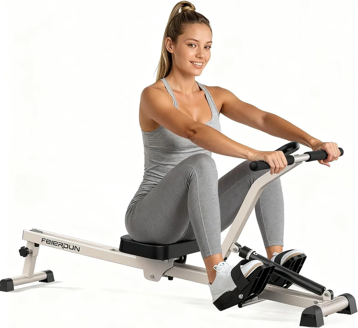 TAURKENAM TAURKENAM Hydraulic Rowing Machine 12 Resistance 300LBS 22.4LBS — product photo