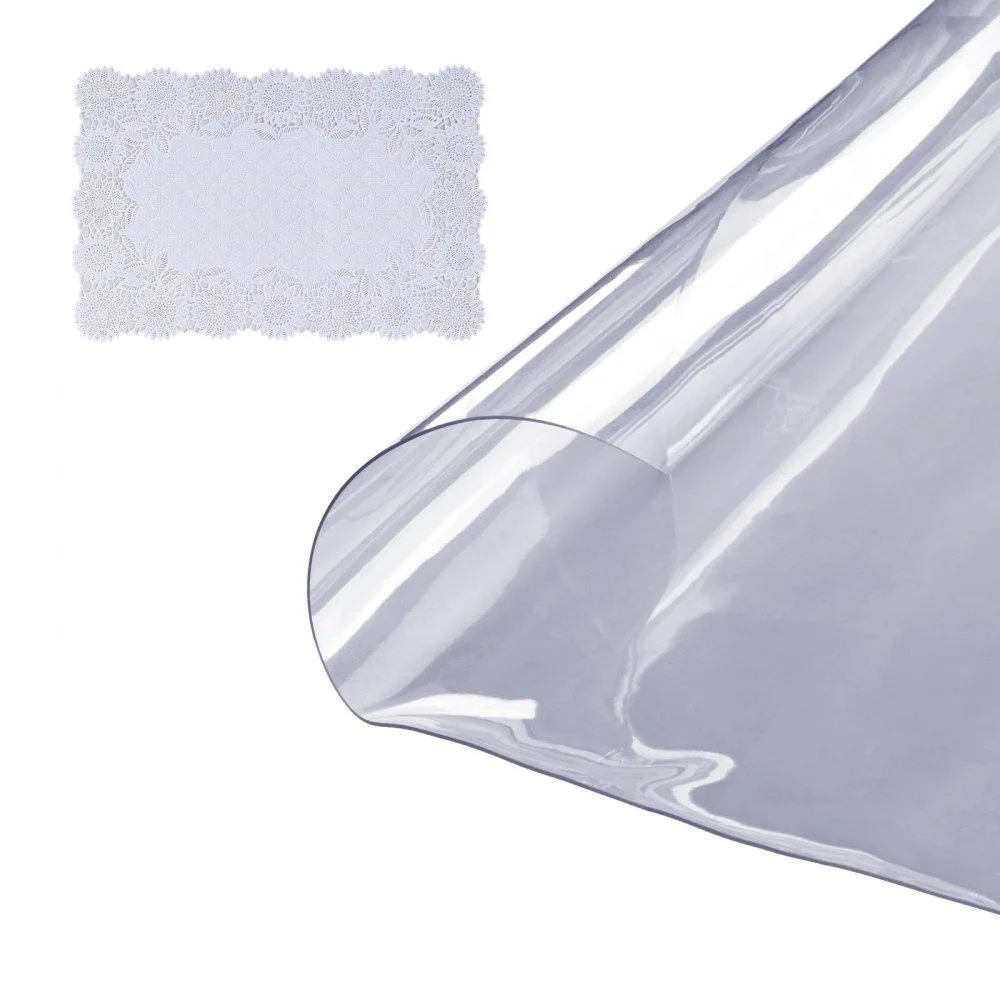 VEVOR VEVOR F08515-124T Clear Round Table Cover 48 inch 1.5 mm PVC — product photo