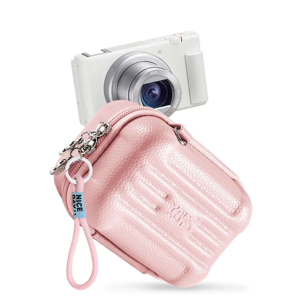  VNEIRY Xbys camera case pink 9.0 x 6.0 x 8.0 in — product photo