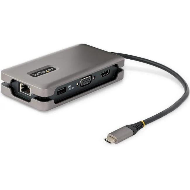 STARTECH STARTECH DKT31CVHPD3 USB-C Docking Station 4K 60Hz HDMI VGA 10Gbps Hub PD 3.0 12.6in Cable — product photo
