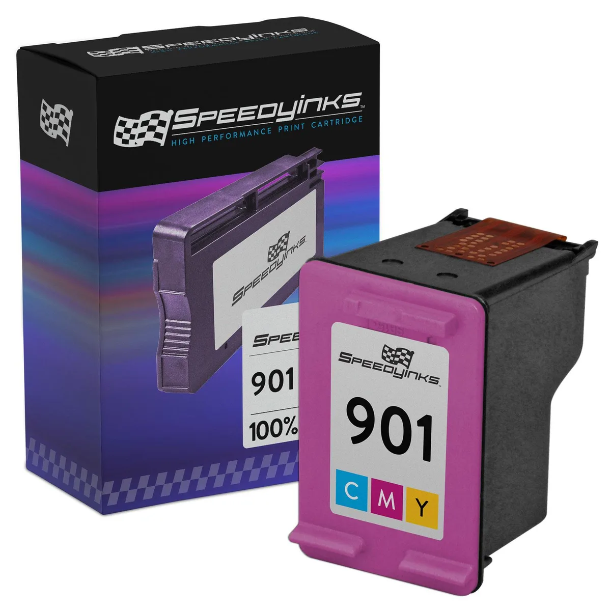 SpeedyInks SpeedyInks Remanufactured HP 901 CC656AN Color Ink Cartridge 360 Pages — product photo
