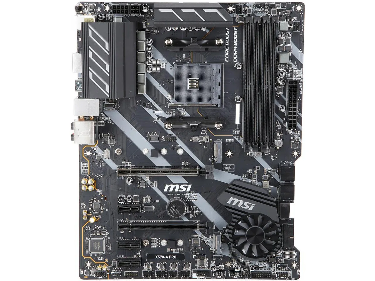 MSI MSI X570-A PRO AMD motherboard — product photo