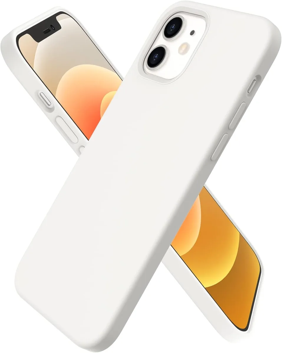 iworkmart iworkmart Slim Liquid Silicone Case iPhone 12/12 Pro 6.1 inch White — product photo
