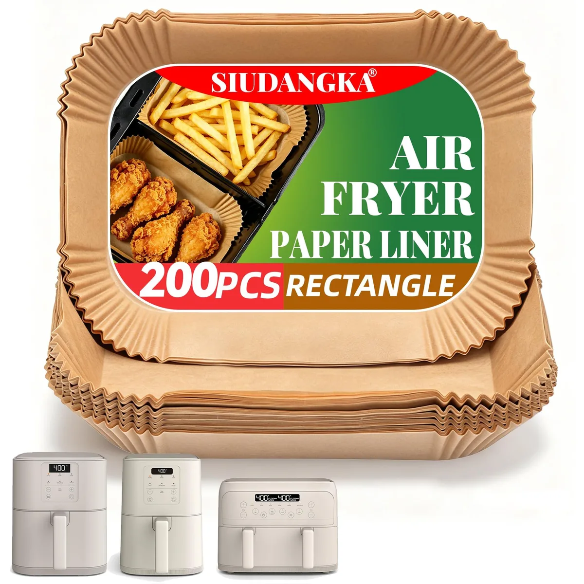  Bella 4Qt Slim Air Fryer Parchment Paper Liners — product photo