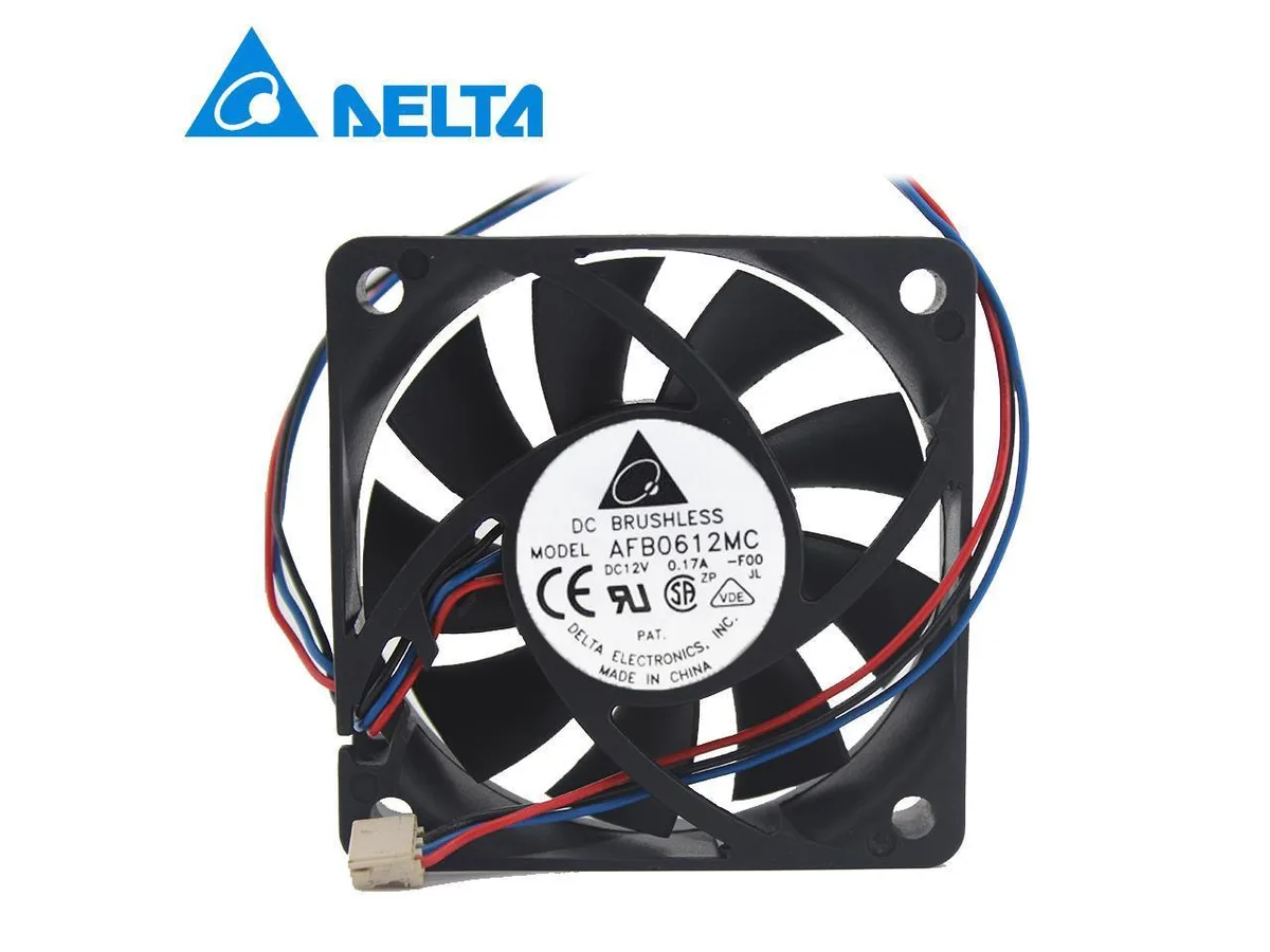 Fans Fans AFB0612MC 6015 12V 0.17A dual three-ball CPU cooling fan — product photo