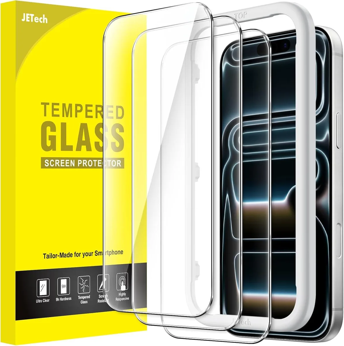 NuoTo NuoTo Screen Protector for iPhone 17 Pro Max 6.9-Inch Tempered Glass 3-Pack — product photo