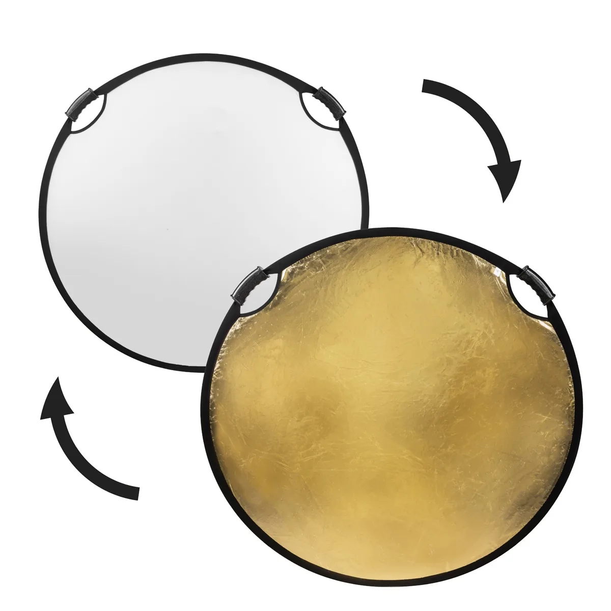 Glow Edge Glow Edge 42" Gold/White Collapsible Reflector with Handles — product photo