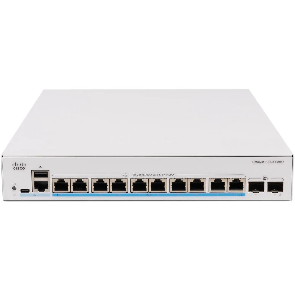 Cisco Systems, Inc. Cisco Systems, Inc. C1300X-10NU-2X 10-port 5G mGig + 2x10G Layer 3 network switch — product photo